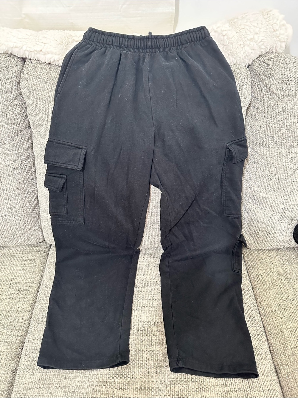 Garage Black Cargo Jogger Pants